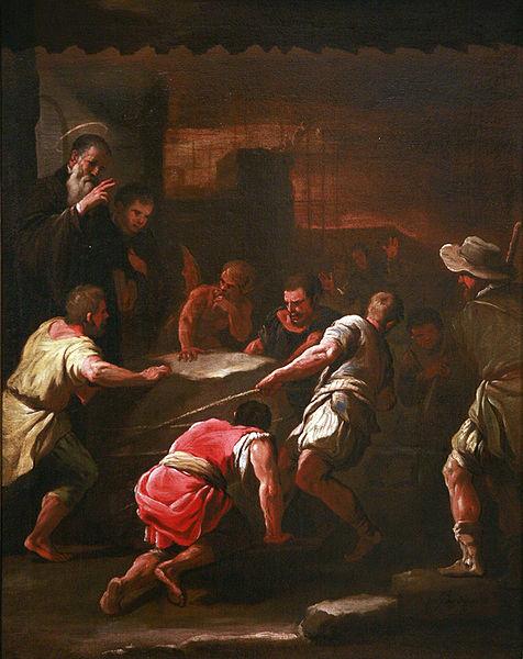 Luca Giordano A miracle by Saint Benedict oil painting picture